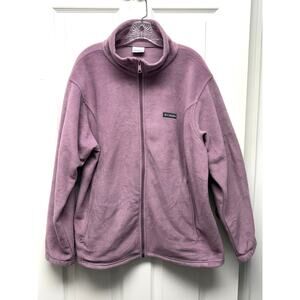 Purple Columbia Fleece Full Zip Size 3X